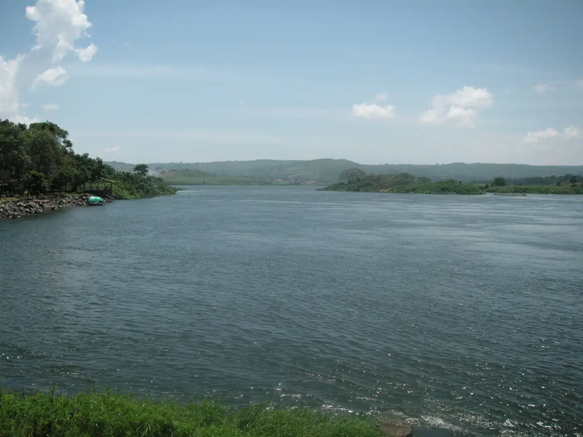 Der Nil beim Austritt aus dem Victoriasee in Jinja